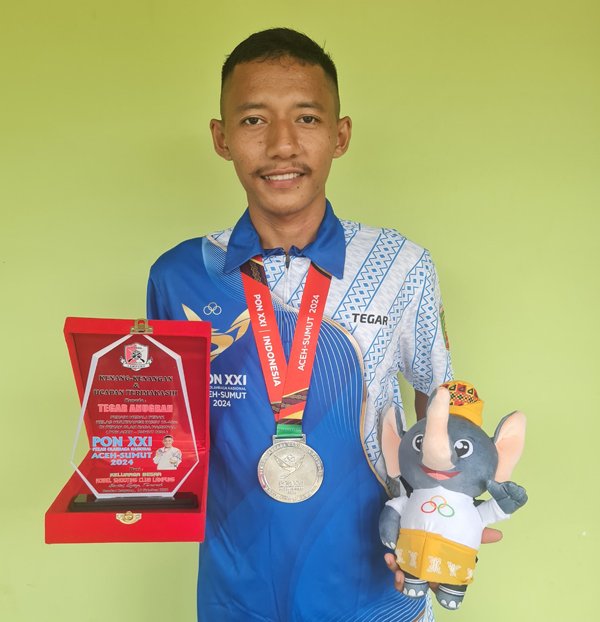Tegar Raih Perak PON XXI, Komunitas Bediler Lampung Syukuran
