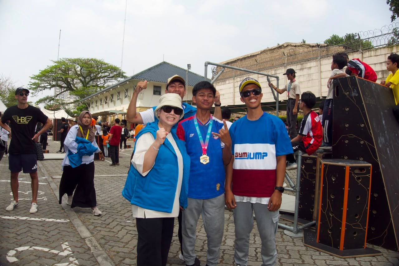 Asset FGI Lampung, Atlet Junior Parkour Asal Metro Raih Medali Emas di Indonesia Open Parkour 2026
