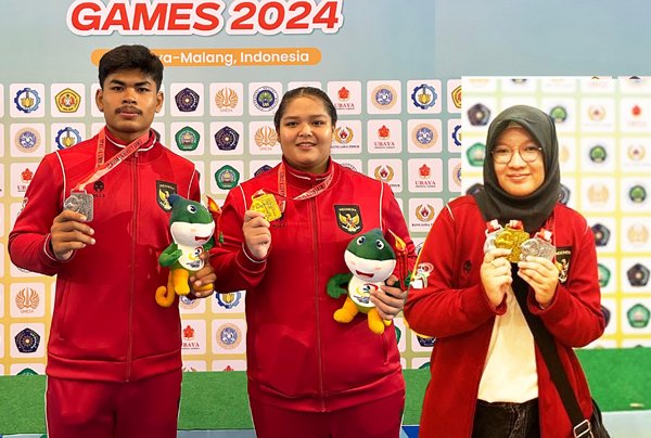 Tiga Atlet Lampung Sumbang, 2 Emas dan 3 Perak Untuk Indonesia