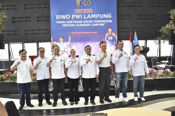 SIWO PWI Lampung Bedah Tema Peran Wartawan Dalam Peningkatan Prestasi Olahraga Lampung