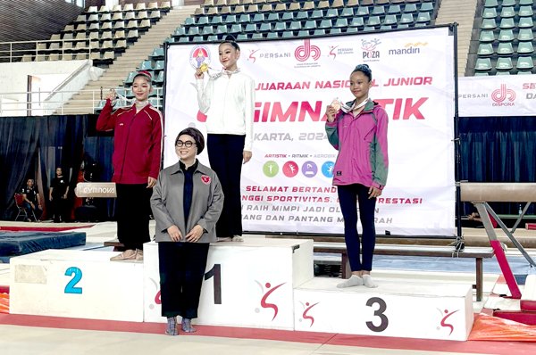 Pesenam Lampung Raih Emas di Kejurnas Junior Ritmik 2024