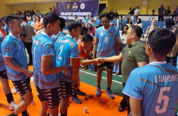 Kapolda Ucapkan Terima Kasih Perjuangan Tim Bola Voli Lampung