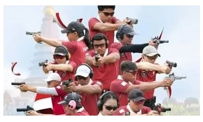 Wira Sukmana Bantu Indonesia Pecahkan Rekor SEA Games dan Raih Emas Menembak Beregu Putra