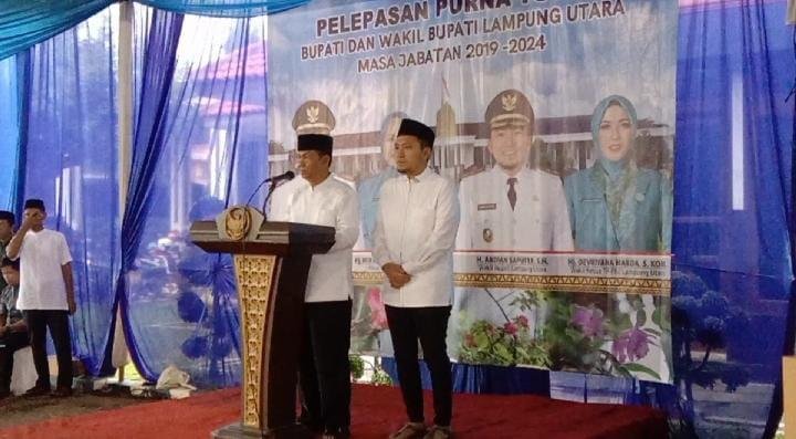 Purna Tugas Budi Utomo dan Ardian Sampaikan Apresiasi Ke Aparatur dan Rakyat Lampura