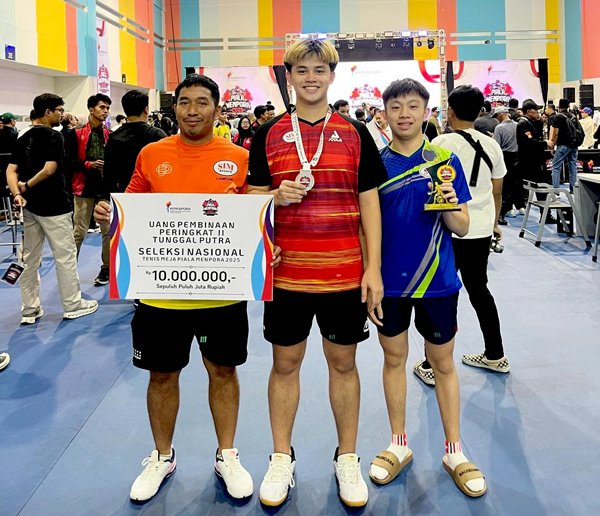 Petenis SIM Sports Lampung Peringkat 2 Piala Menpora 2025 Seleknas Tenis Meja