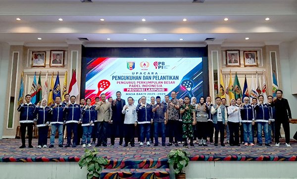 Sekjen PPBPI Lantik Tommy Rianta Putra Pimpin Padel Provinsi Lampung