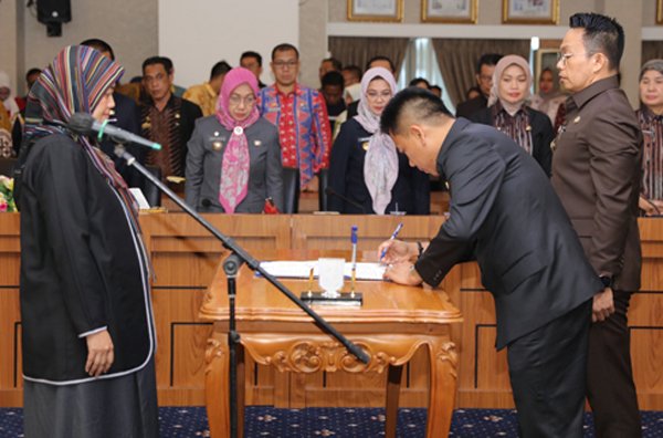 Kadispora dan Lima Pejabat Lainnya Dilantik Wagub Lampung