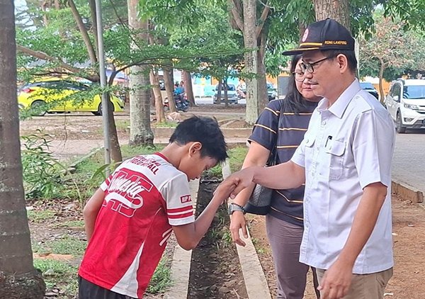 Waketum II KONI Lampung Monitor Latihan Fisik Atlet di PKOR