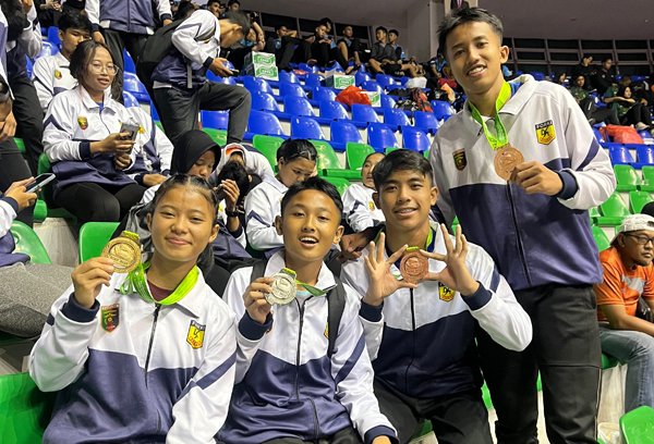 Dari Kejurnas Riau, Karate Lampung Bawa Pulang 12 Medali