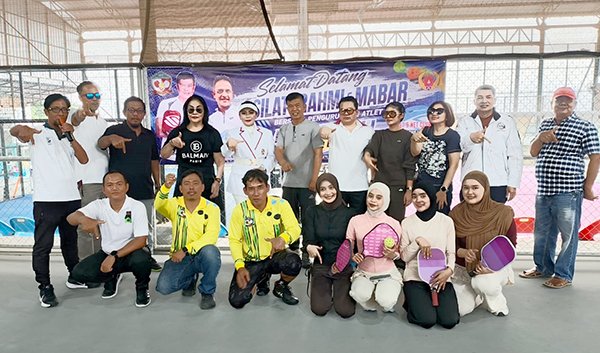 Silaturahmi dan Mabar Pickleball, Ini Pesan Ketum PB IPF Nazaruddin