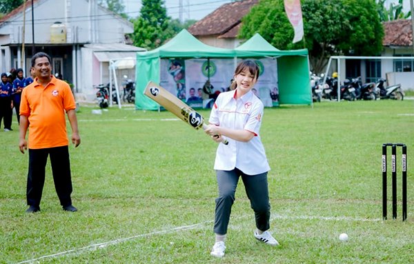 Cricket Gass Semangat, Selesaikan Layout Lapangan di Kawasan Taman Kehati