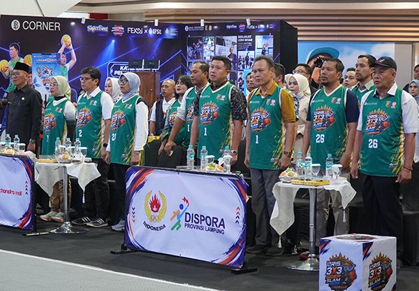 KONI Dan Dispora Lampung Apresiasi Kompetisi Basket QRIS 3x3 Siger Slam 2026 Di Mall