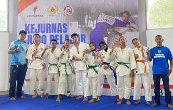 Hari Pertama Kejurnas, Pejudo SMP Lampung Raih 8 Medali Di Ciloto Jawa Barat